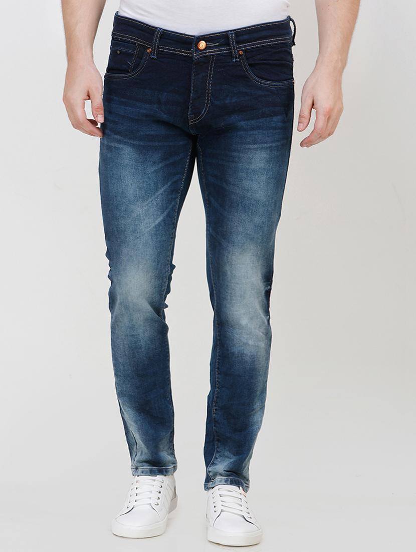 blue heavy washed jeans - 16672941 - Zoom Image - 1