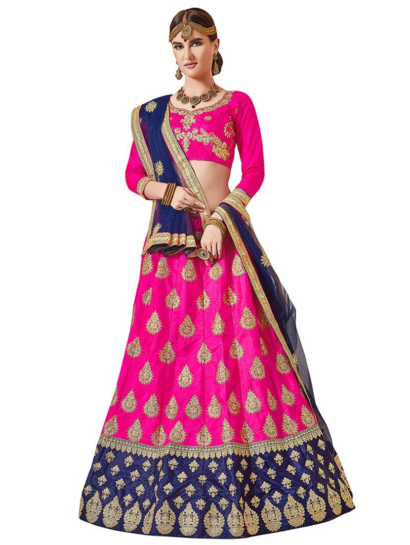 embroidered a-line lehenga - 16673218 - Zoom Image - 1