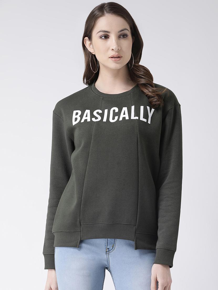 crew neck quirky print sweatshirt - 16673238 - Zoom Image - 1