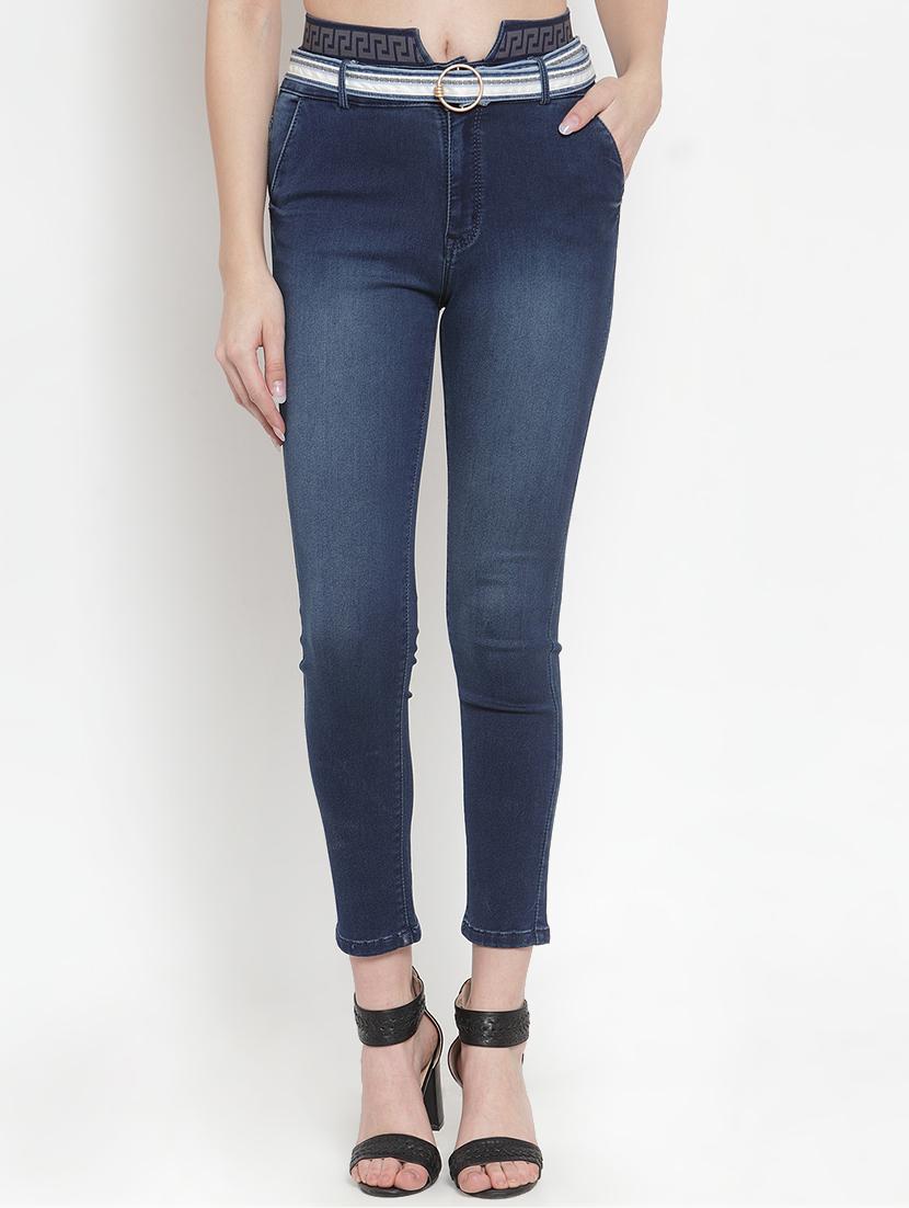 high rise stone washed jeans - 16673372 - Zoom Image - 1
