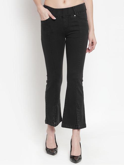 high rise boat cut jeans - 16673387 - Standard Image - 1