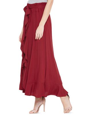 tie front ruffled palazzo - 16673564 - Standard Image - 2