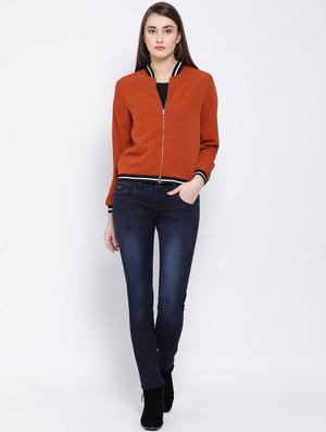 long sleeved contrast tape jacket - 16673783 - Standard Image - 4