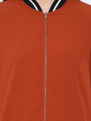 long sleeved contrast tape jacket - 16673783 - Standard Image - 5