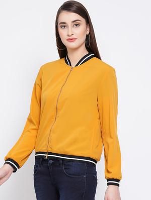 long sleeved contrast tape jacket - 16673785 - Standard Image - 2
