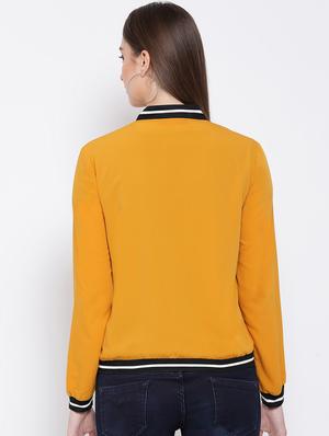 long sleeved contrast tape jacket - 16673785 - Standard Image - 3
