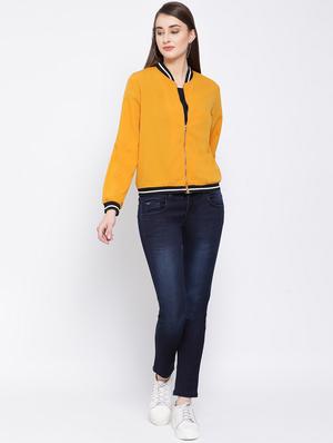 long sleeved contrast tape jacket - 16673785 - Standard Image - 4