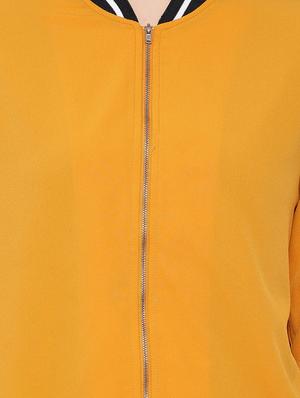 long sleeved contrast tape jacket - 16673785 - Standard Image - 5