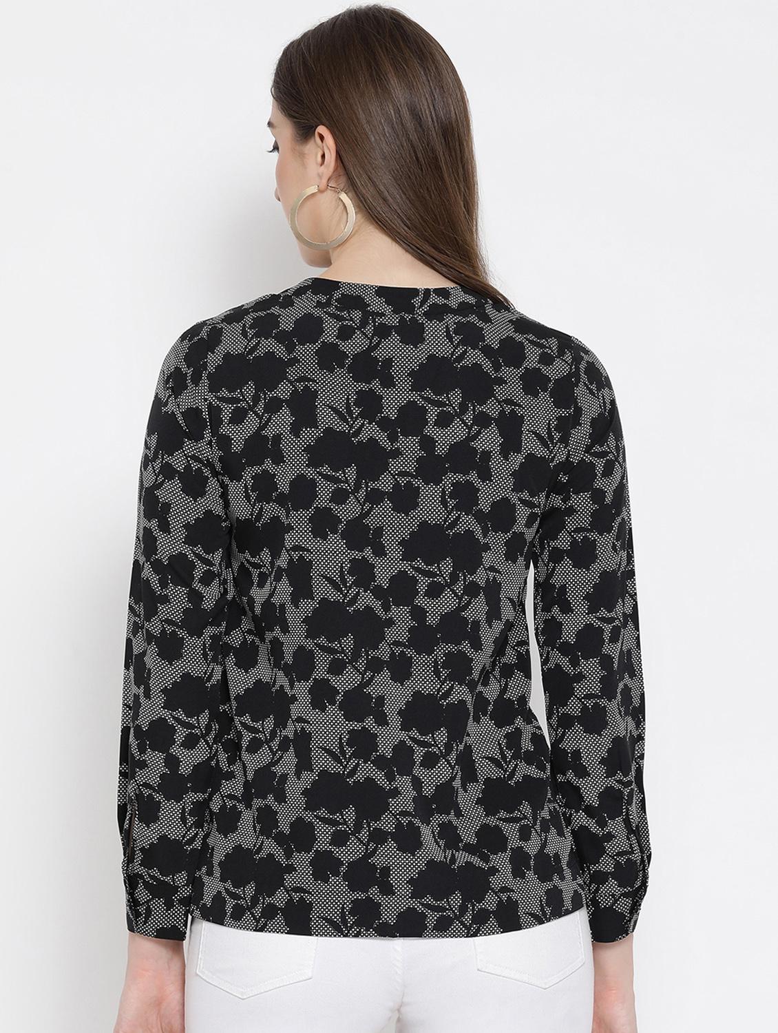 concealed placket floral shirt - 16673798 - Zoom Image - 3