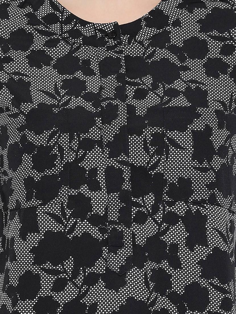 concealed placket floral shirt - 16673798 - Zoom Image - 5