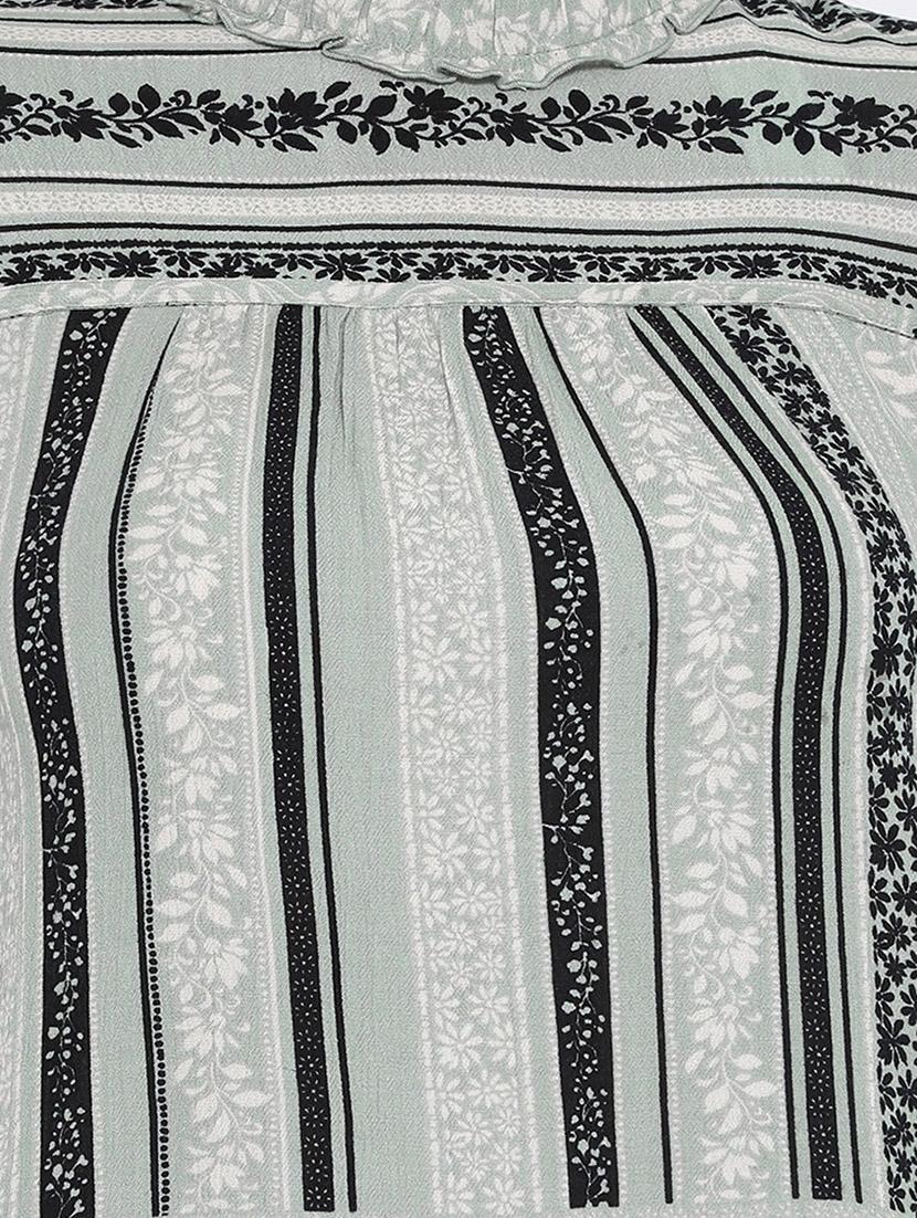 mock neck frill detail floral top - 16673801 - Zoom Image - 5