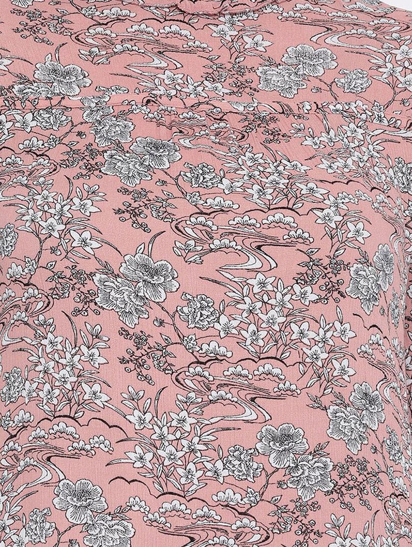 mock neck floral top - 16673803 - Zoom Image - 5