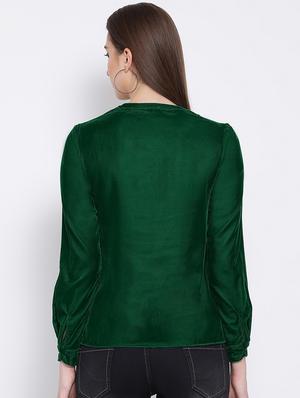 mandarin neck long sleeved top - 16673822 - Standard Image - 3