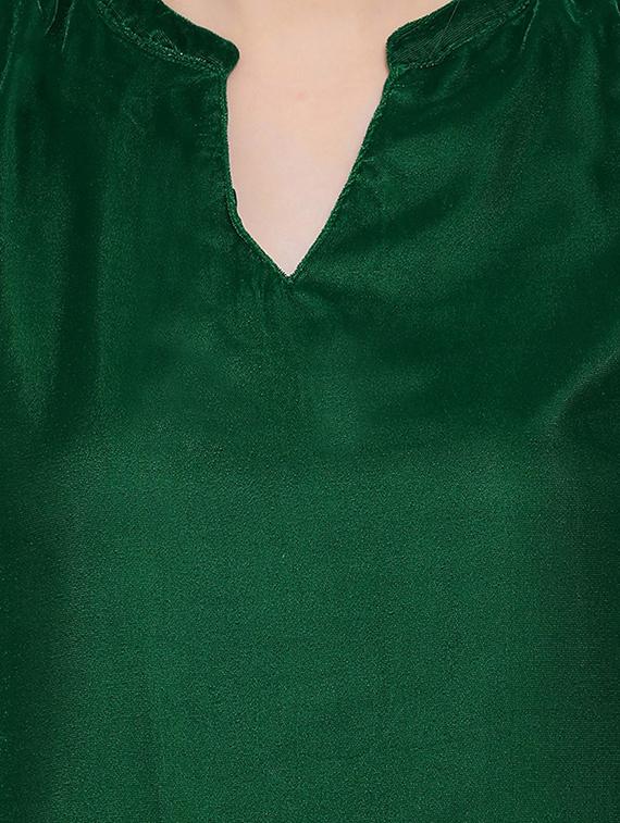 mandarin neck long sleeved top - 16673822 - Zoom Image - 5