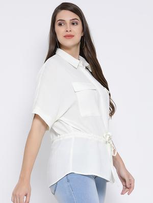 tie knot pocket detail shirt - 16673833 - Standard Image - 2
