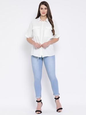 tie knot pocket detail shirt - 16673833 - Standard Image - 4