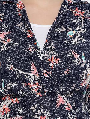 pleat detail floral a-line dress - 16673900 - Standard Image - 5