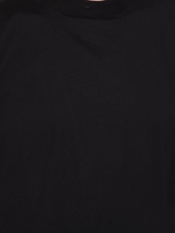 black solid asymmetric kurta - 16674090 - Zoom Image - 4