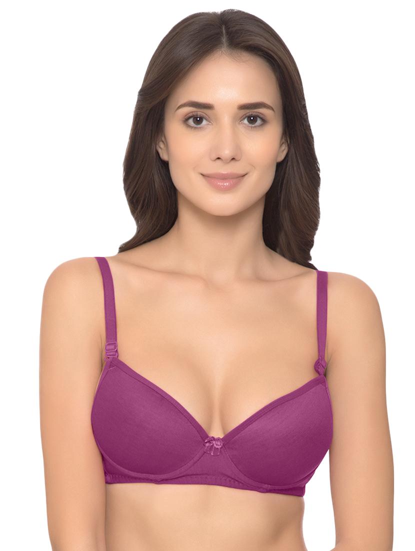bow patch detachable strap bra - 16674145 - Zoom Image - 1