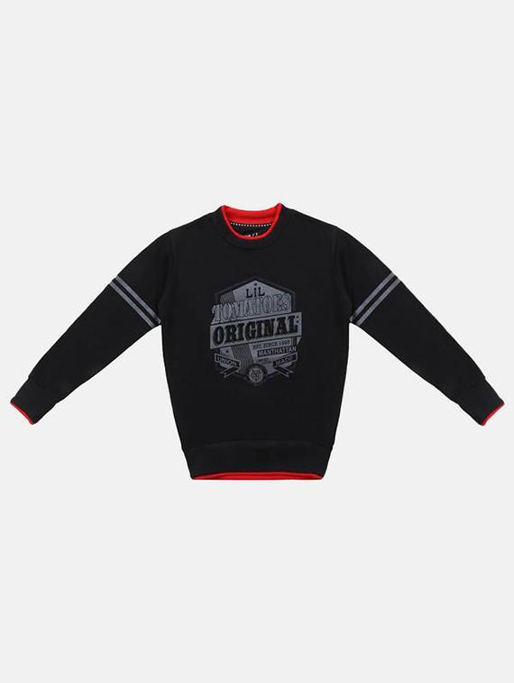 black fleece sweatshirt - 16674247 - Zoom Image - 1