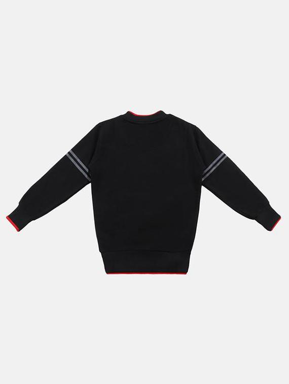 black fleece sweatshirt - 16674247 - Zoom Image - 2