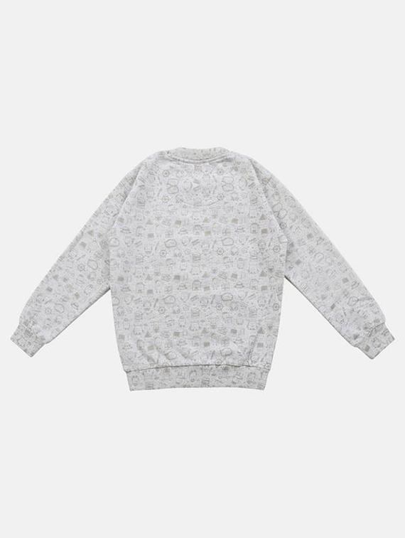 grey fleece sweatshirt - 16674260 - Zoom Image - 2