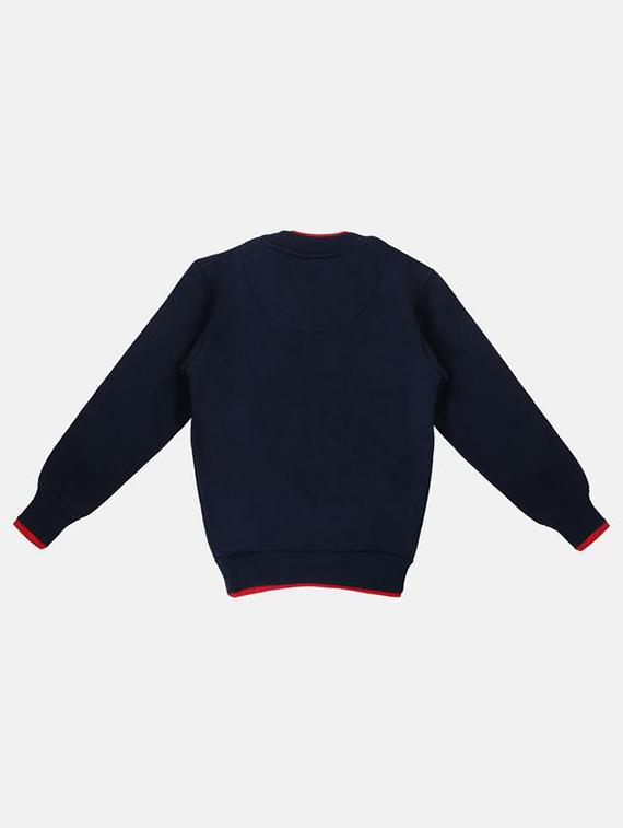 navy blue fleece sweatshirt - 16674263 - Zoom Image - 2