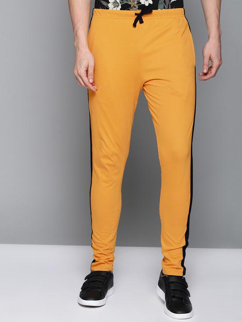 yellow side striped full length track pant - 16674365 - Very Small Image - 1