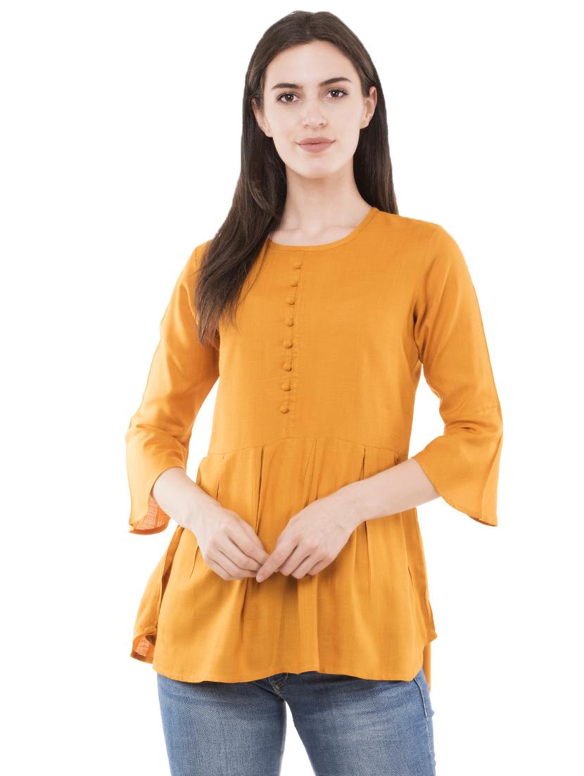 bell sleeved pleated top - 16674458 - Zoom Image - 1