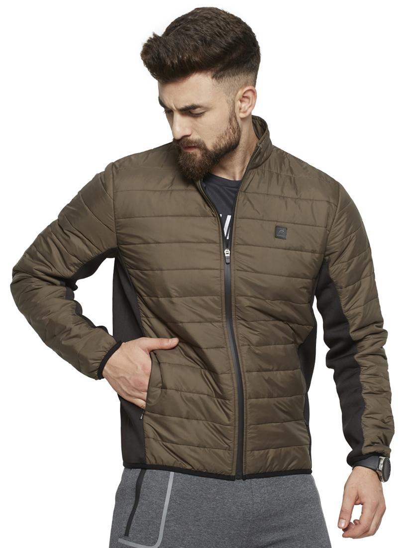 green solid quilted jacket - 16674517 - Zoom Image - 1