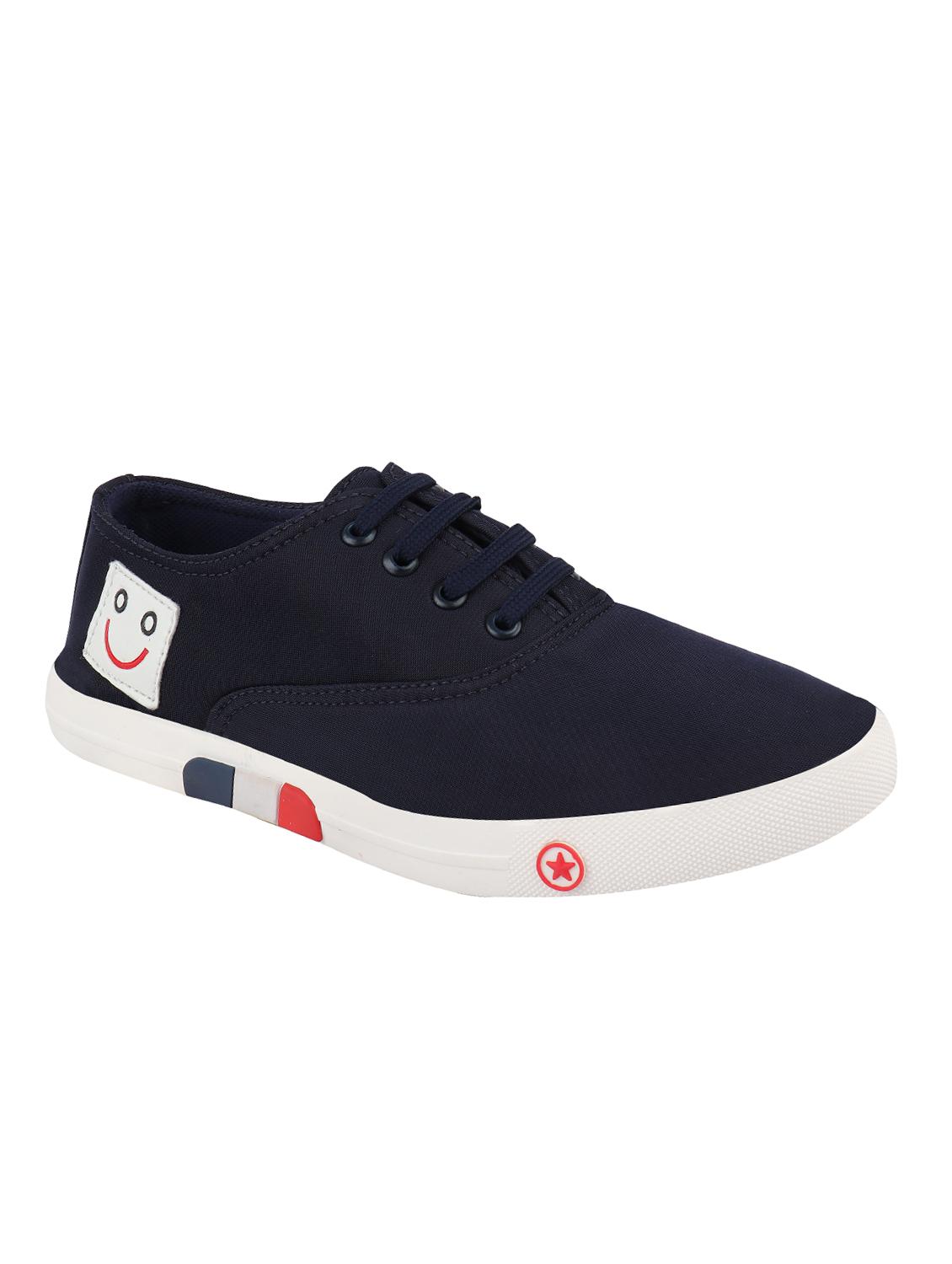 blue canvas lace up sneakers - 16674521 - Zoom Image - 1