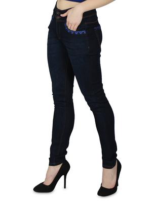 high rise embroidered detail jeans - 16674664 - Standard Image - 2