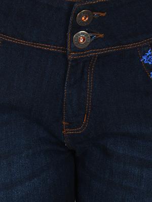 high rise embroidered detail jeans - 16674664 - Standard Image - 5
