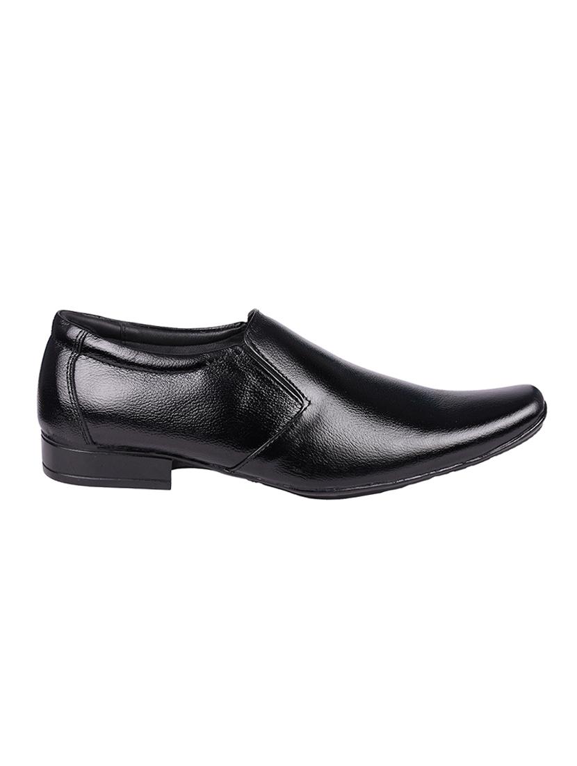black leather slip ons - 16674807 - Zoom Image - 2