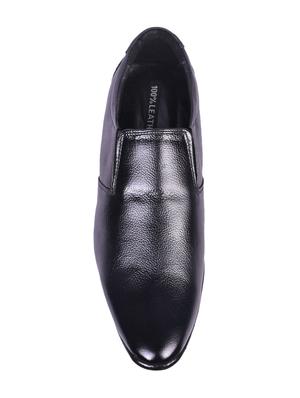 black leather slip ons - 16674812 - Standard Image - 4