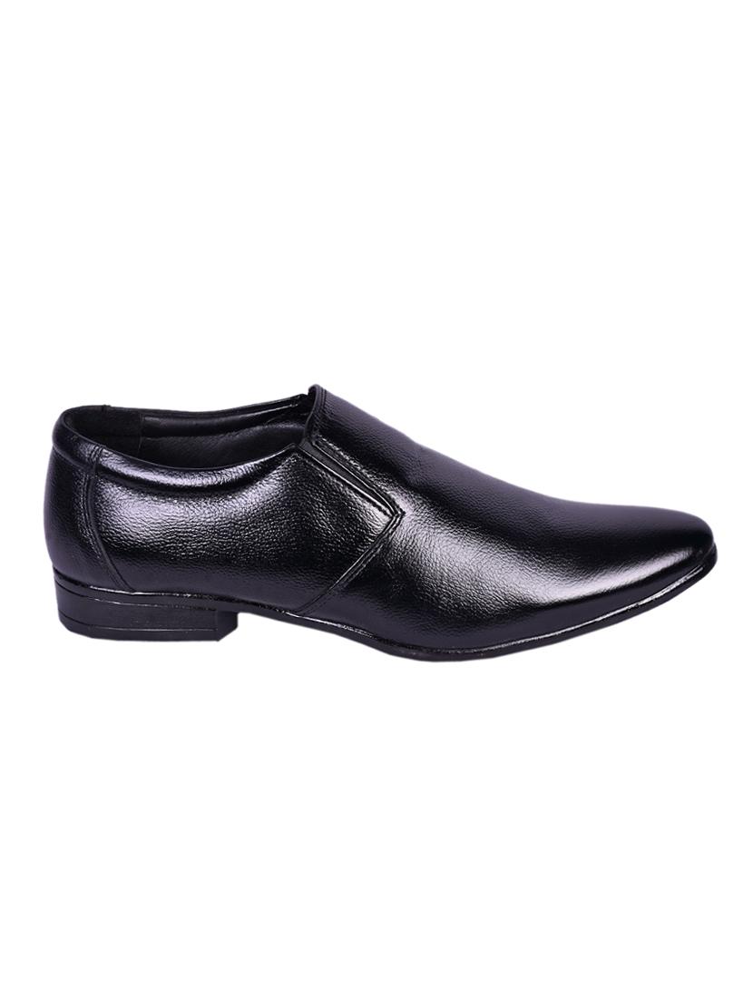black leather slip ons - 16674812 - Zoom Image - 2