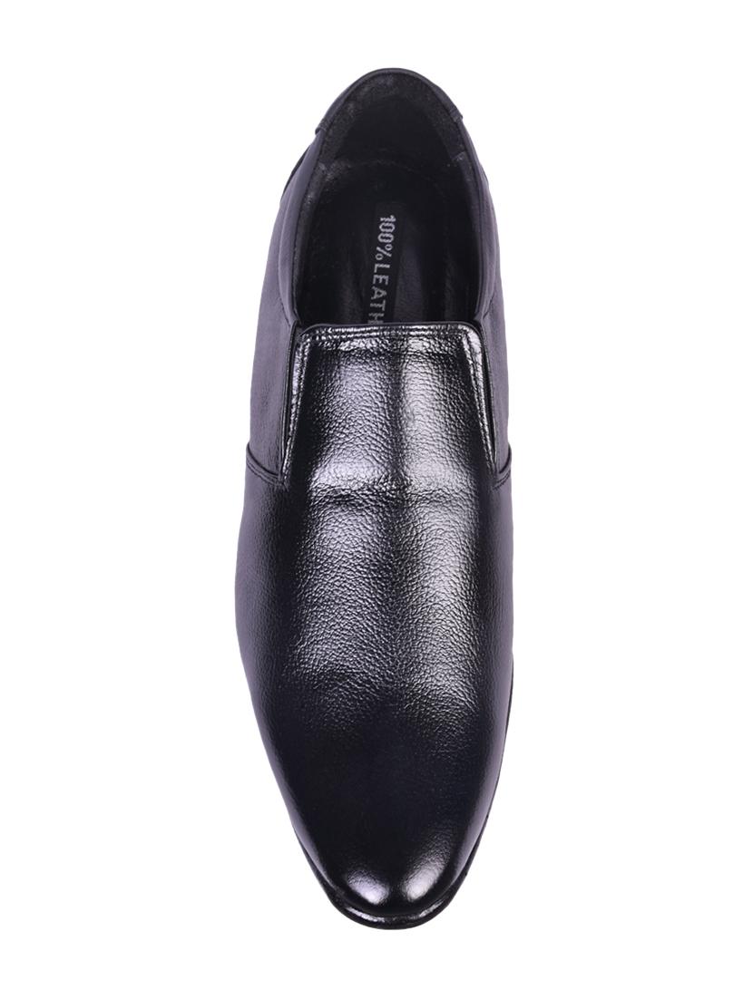 black leather slip ons - 16674812 - Zoom Image - 4
