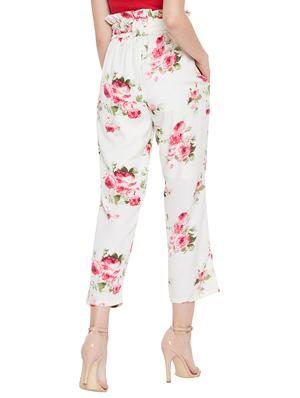 tie knot paper bag floral trouser - 16675026 - Standard Image - 3