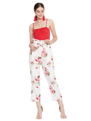 tie knot paper bag floral trouser - 16675026 - Standard Image - 4
