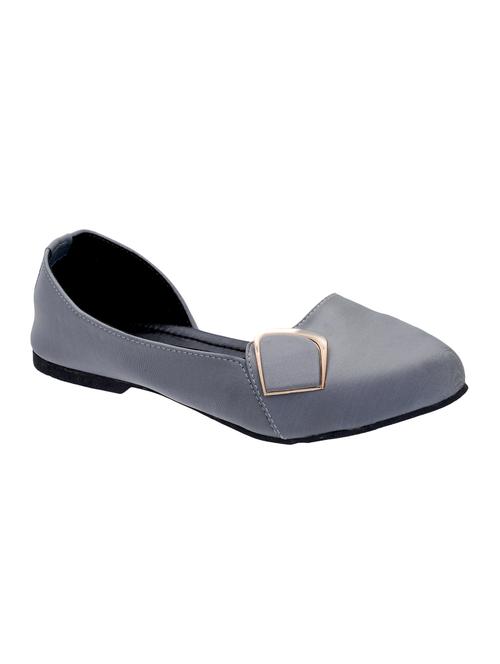 grey slip on ballerinas - 16675141 - Standard Image - 1