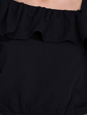 single sleeved ruffle detail top - 16675212 - Standard Image - 5