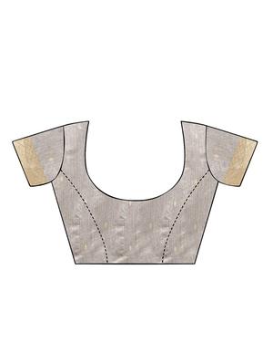zari work woven saree with blouse - 16675303 - Standard Image - 4