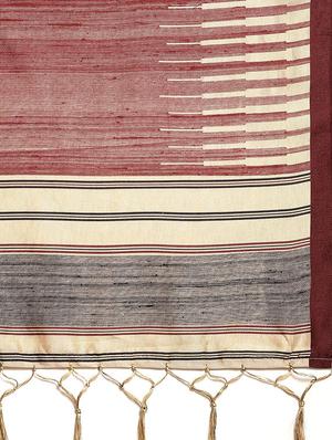 geometric printed saree with blouse - 16675337 - Standard Image - 4