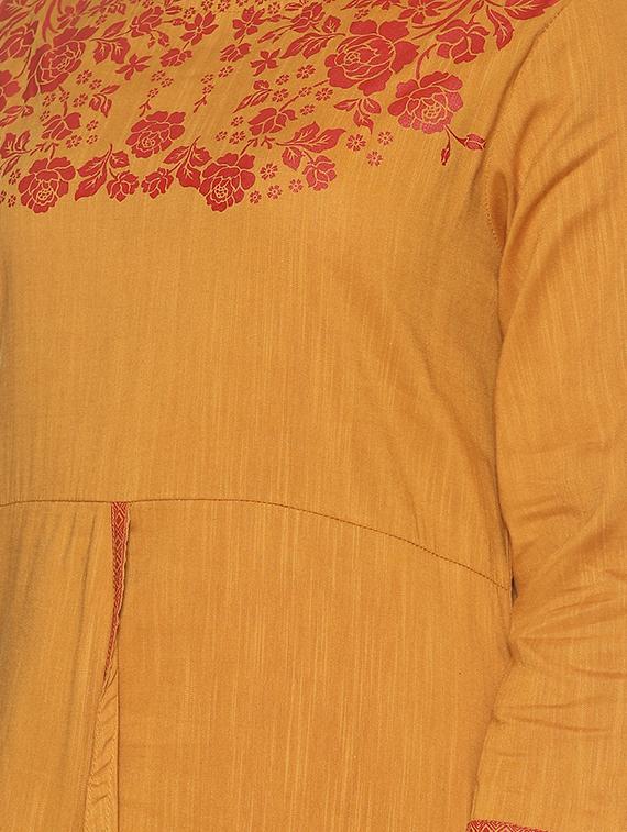 floral printed layered kurta - 16675419 - Zoom Image - 4