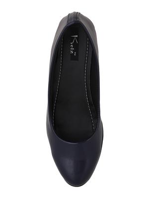 navy slip on wedges - 16675591 - Standard Image - 4