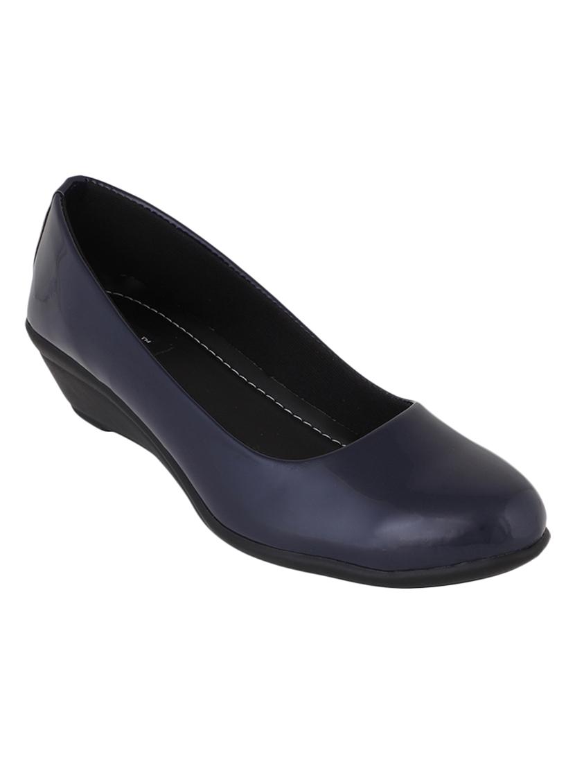 navy slip on wedges - 16675591 - Zoom Image - 1