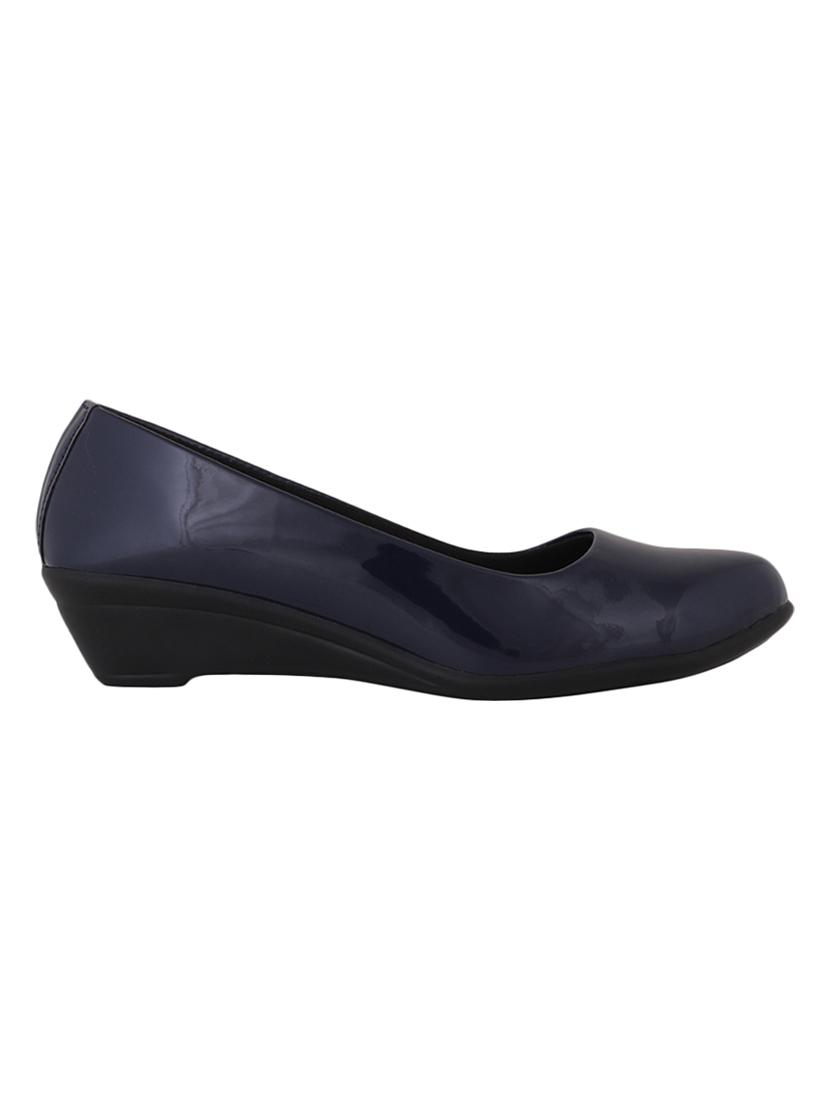 navy slip on wedges - 16675591 - Zoom Image - 2