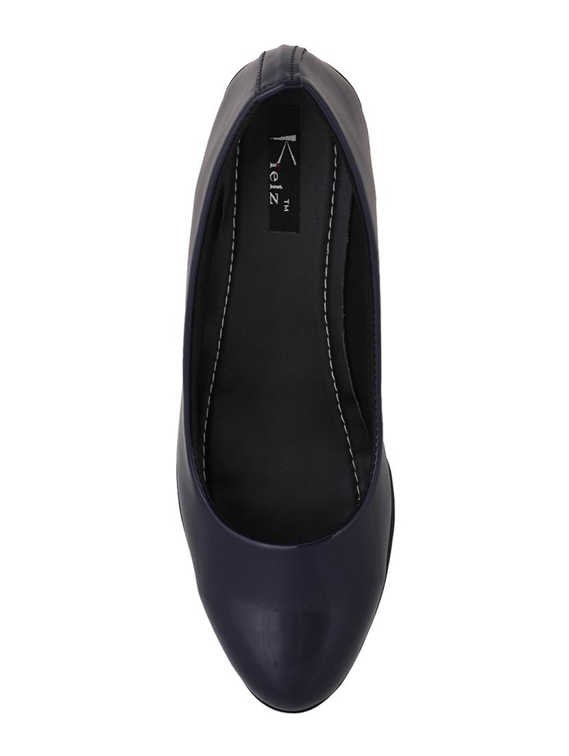 navy slip on wedges - 16675591 - Zoom Image - 4