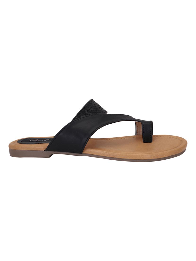 black one toe sandals - 16675614 - Zoom Image - 2
