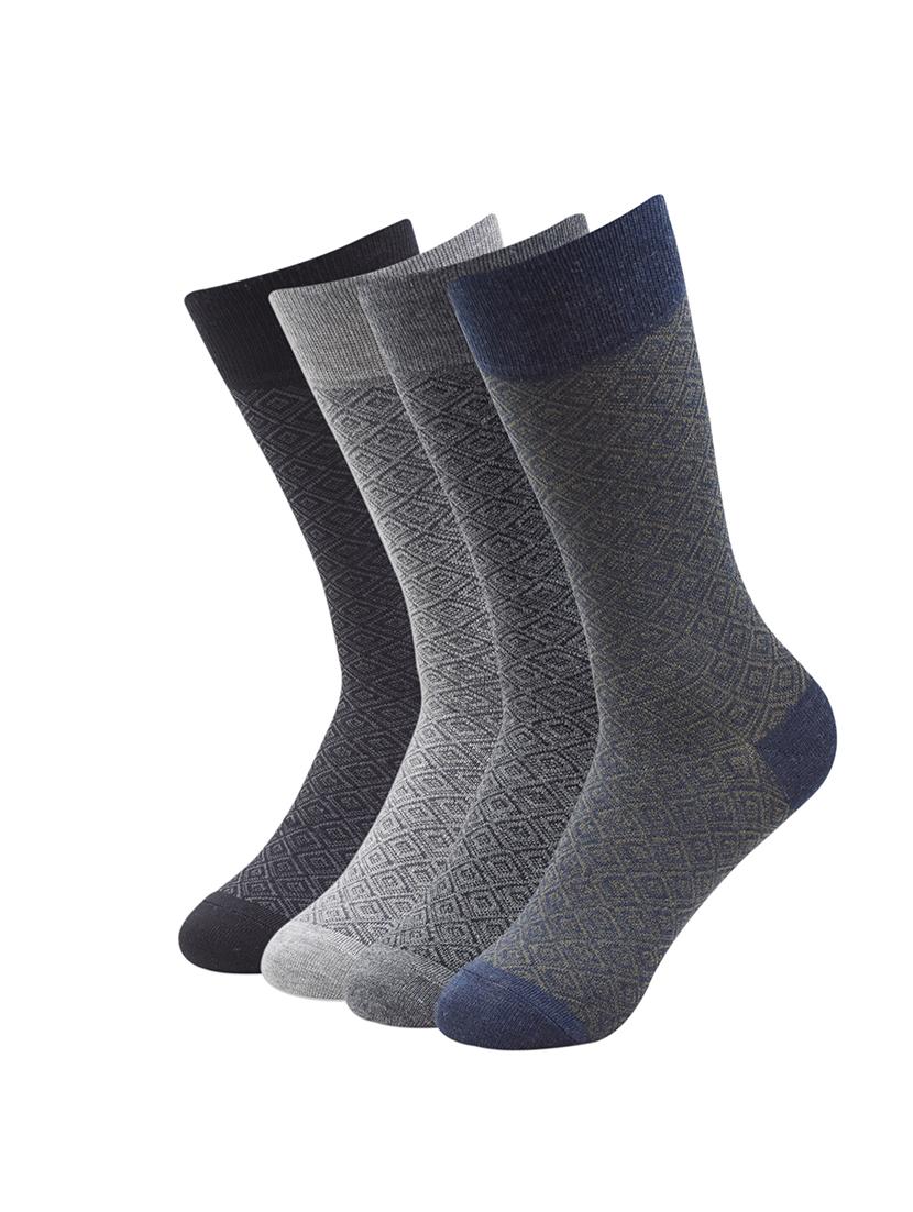multi colored cotton above ankle length socks - 16675998 - Zoom Image - 1